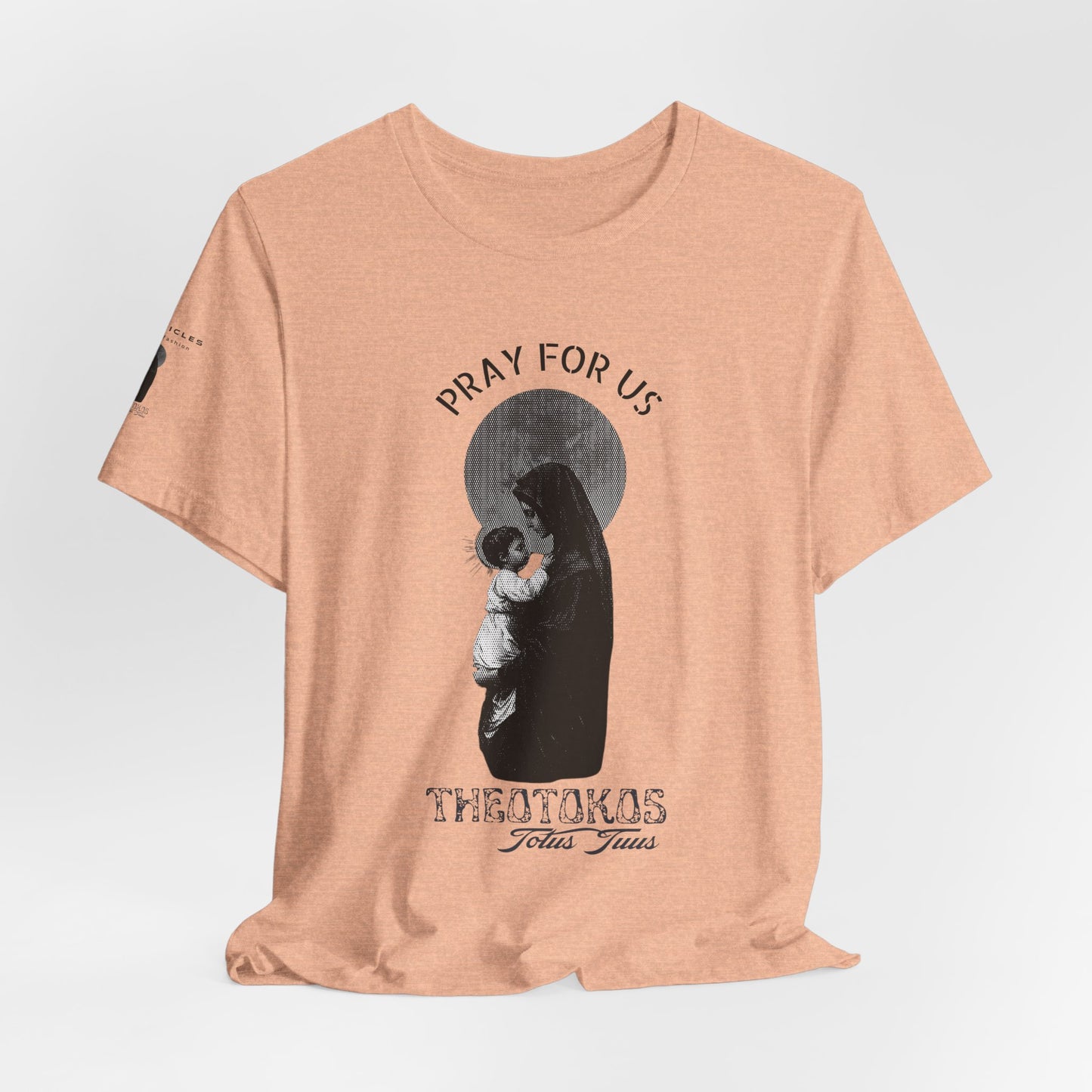 Theotokos Pray for Us – Mary, Mother of God Tee | Catholic Women’s Marian Prayer Shirt | Blessed Virgin Mary Devotion Apparel