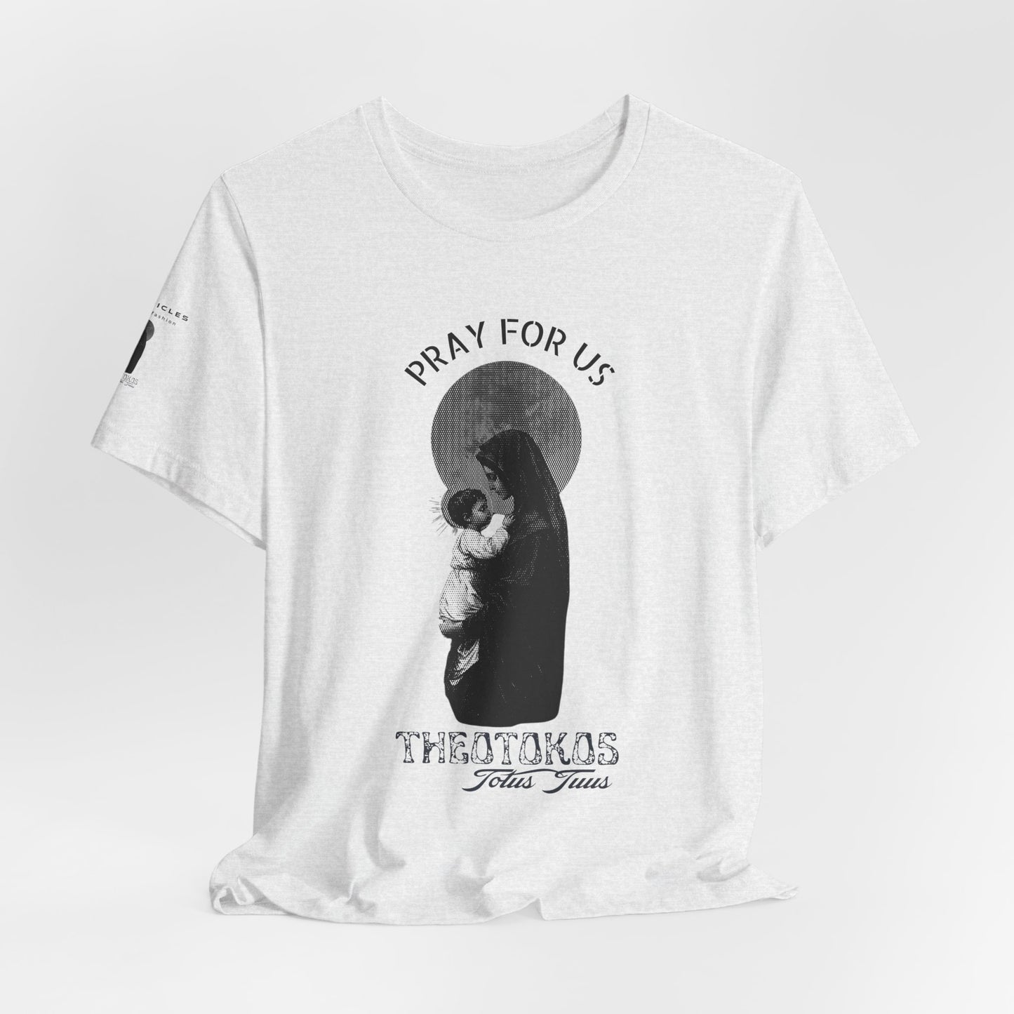 Theotokos Pray for Us – Mary, Mother of God Tee | Catholic Women’s Marian Prayer Shirt | Blessed Virgin Mary Devotion Apparel