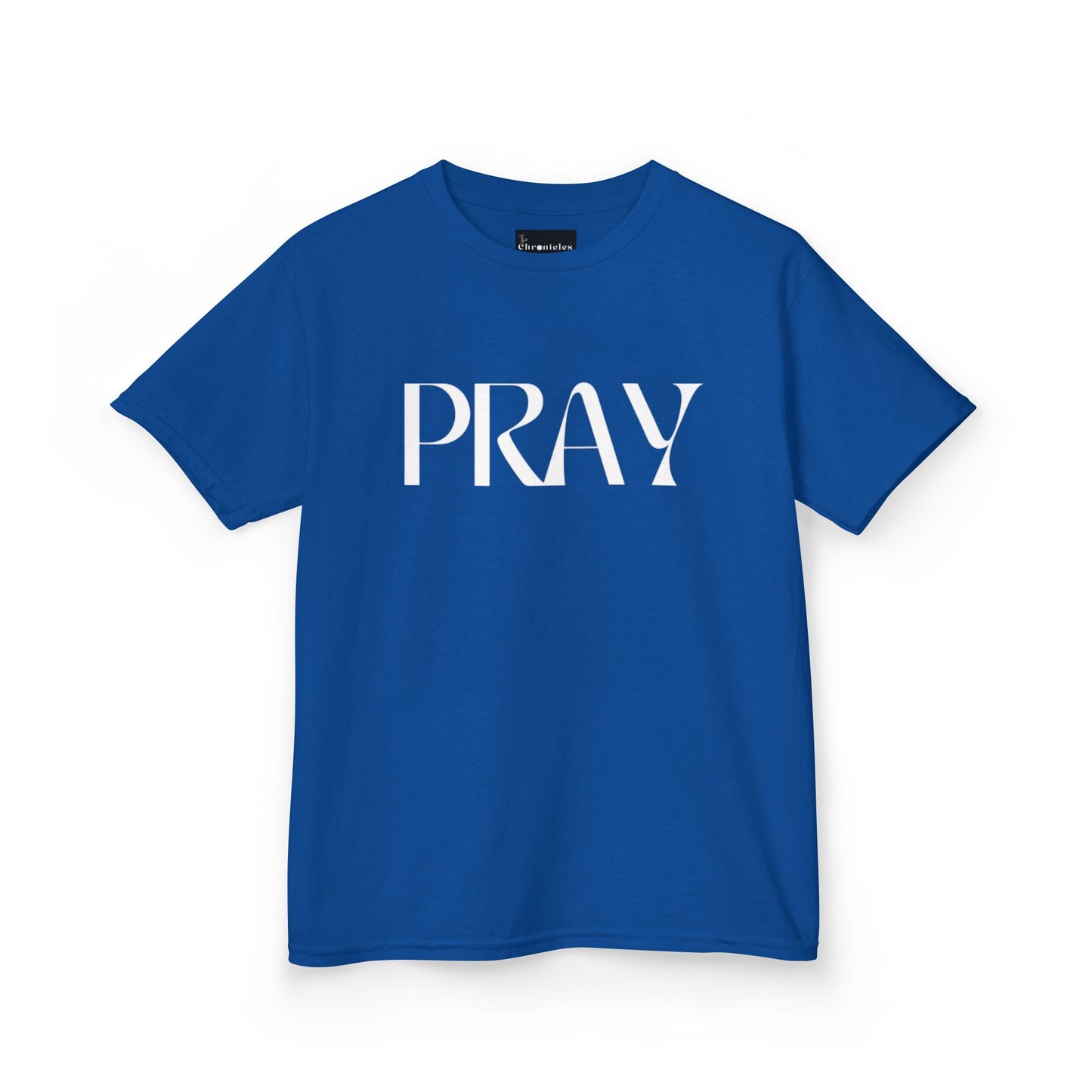 "Pray" Kids T-Shirt | Unisex Heavy Cotton™ Tee | Christian Children's Apparel | Faith-Based Kids Clothing
