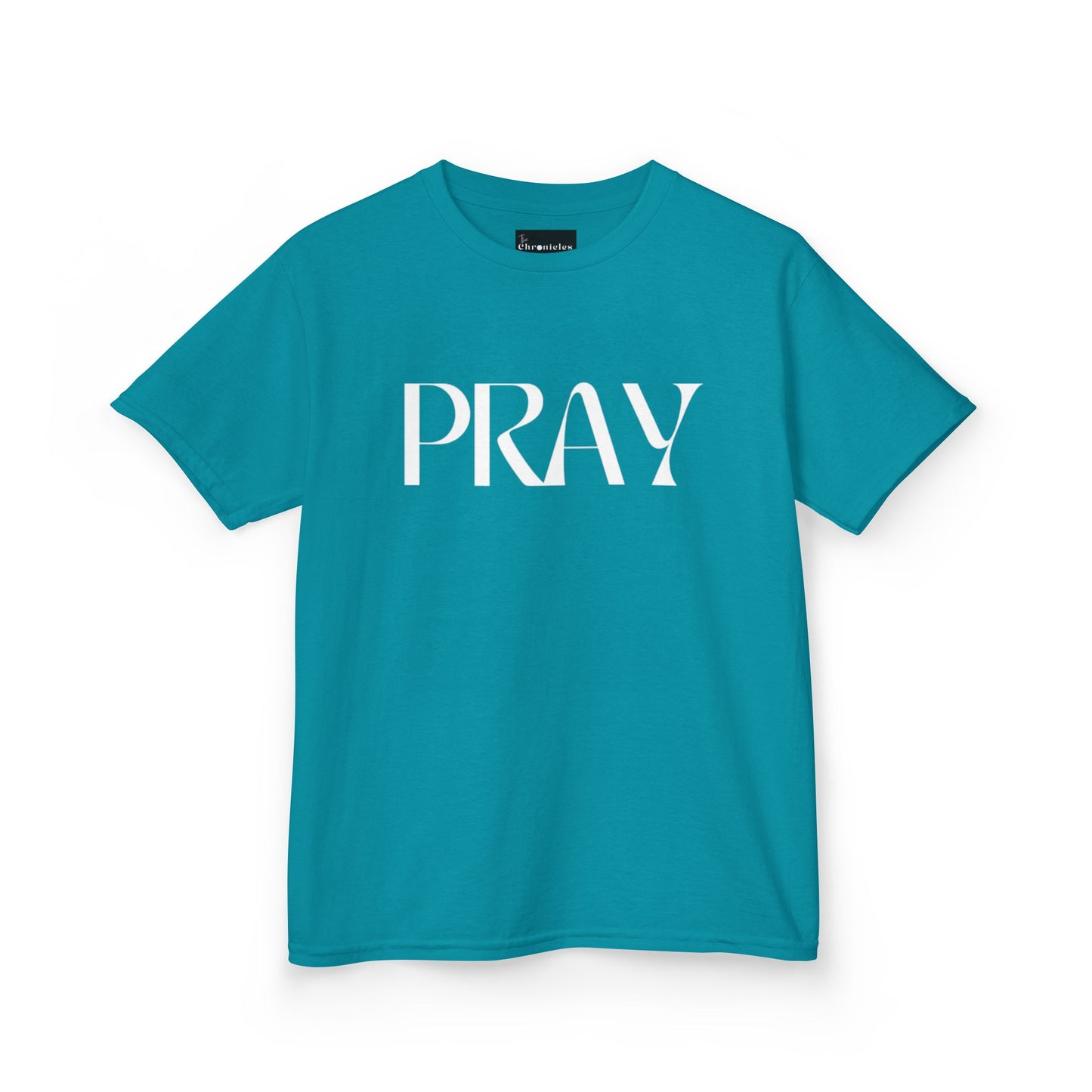 "Pray" Kids T-Shirt | Unisex Heavy Cotton™ Tee | Christian Children's Apparel | Faith-Based Kids Clothing