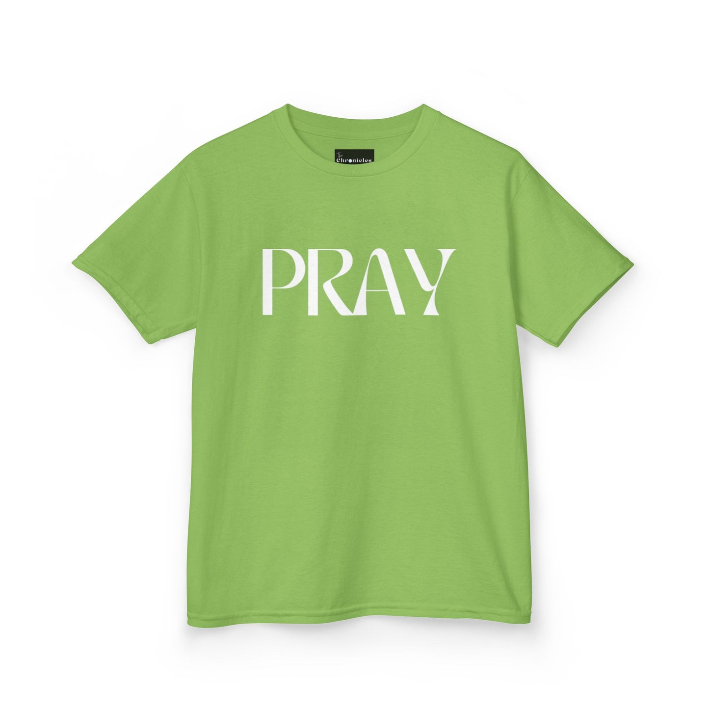 "Pray" Kids T-Shirt | Unisex Heavy Cotton™ Tee | Christian Children's Apparel | Faith-Based Kids Clothing