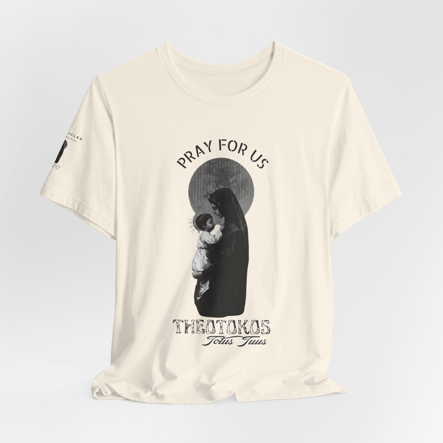 Theotokos Pray for Us – Mary, Mother of God Tee | Catholic Women’s Marian Prayer Shirt | Blessed Virgin Mary Devotion Apparel