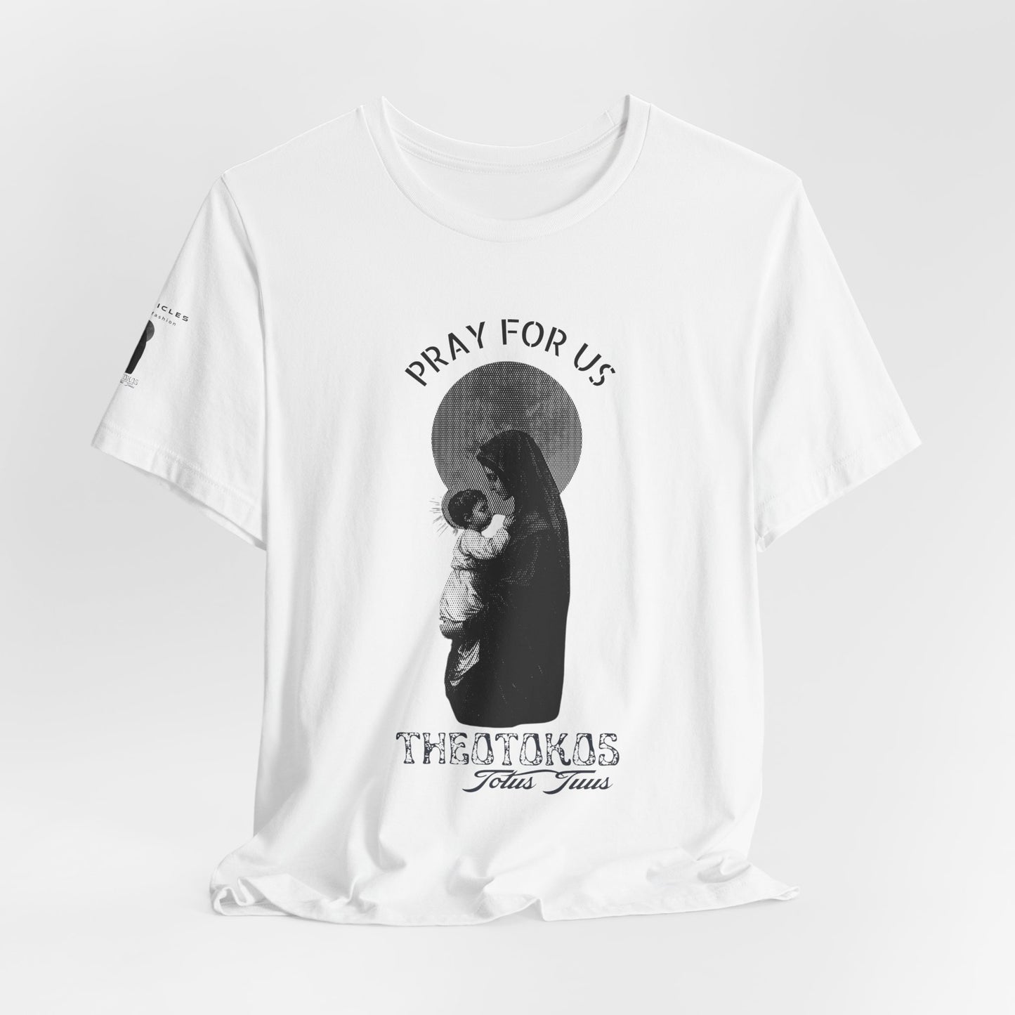 Theotokos Pray for Us – Mary, Mother of God Tee | Catholic Women’s Marian Prayer Shirt | Blessed Virgin Mary Devotion Apparel