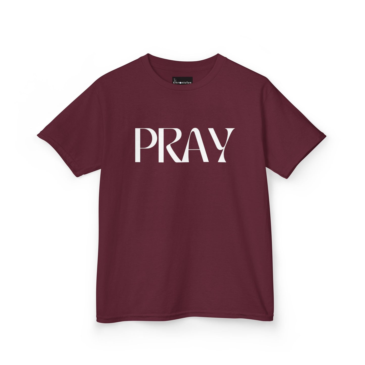 "Pray" Kids T-Shirt | Unisex Heavy Cotton™ Tee | Christian Children's Apparel | Faith-Based Kids Clothing