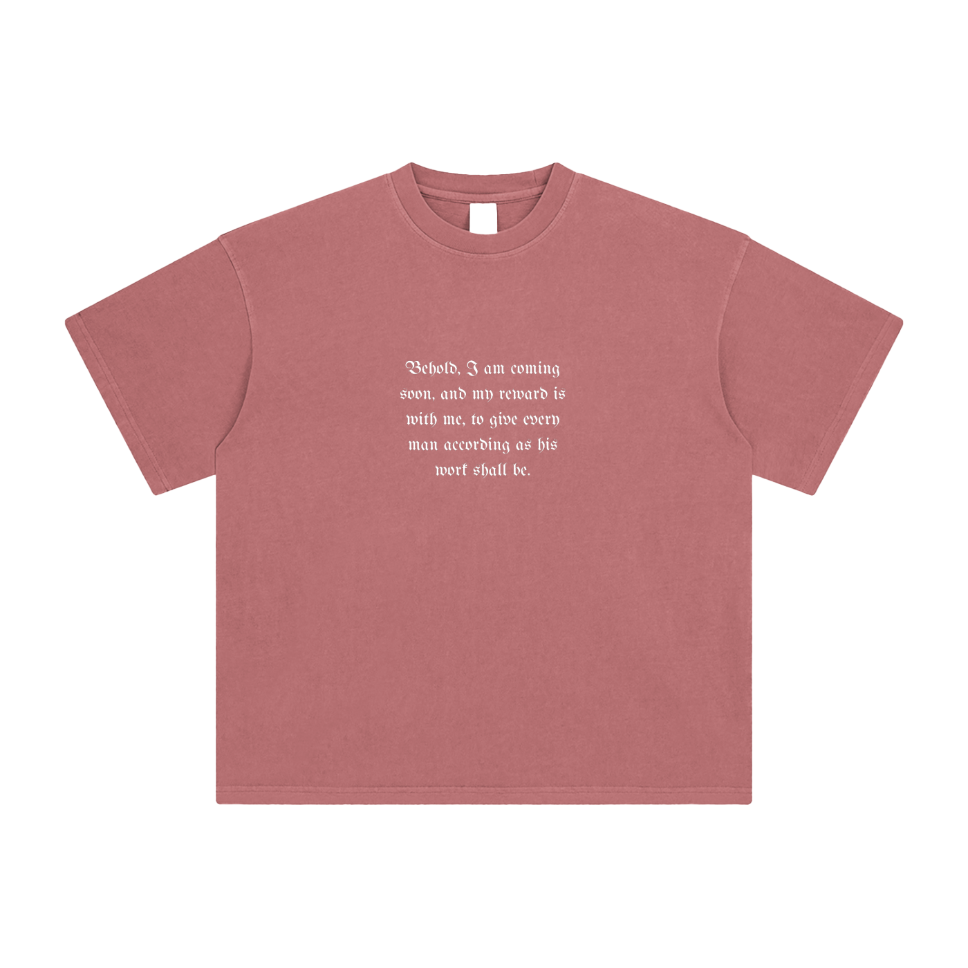 Behold, I Am Coming Soon – Unisex Enzyme-Washed Gothic Cross T-Shirt
