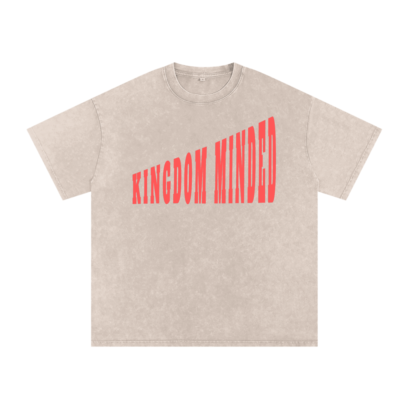 Kingdom Minded Christian Tee - Unisex Snow Wash Cotton T-Shirt | Faith Streetwear