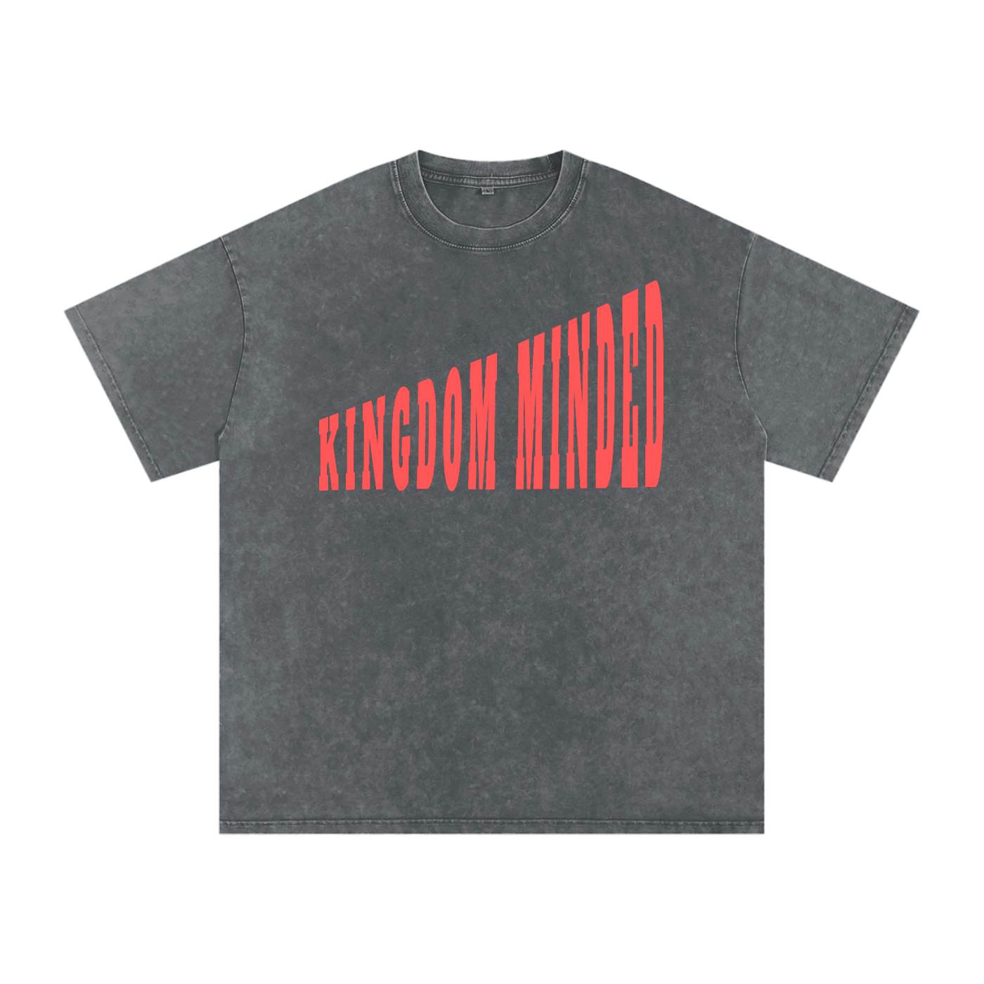 Kingdom Minded Christian Tee - Unisex Snow Wash Cotton T-Shirt | Faith Streetwear