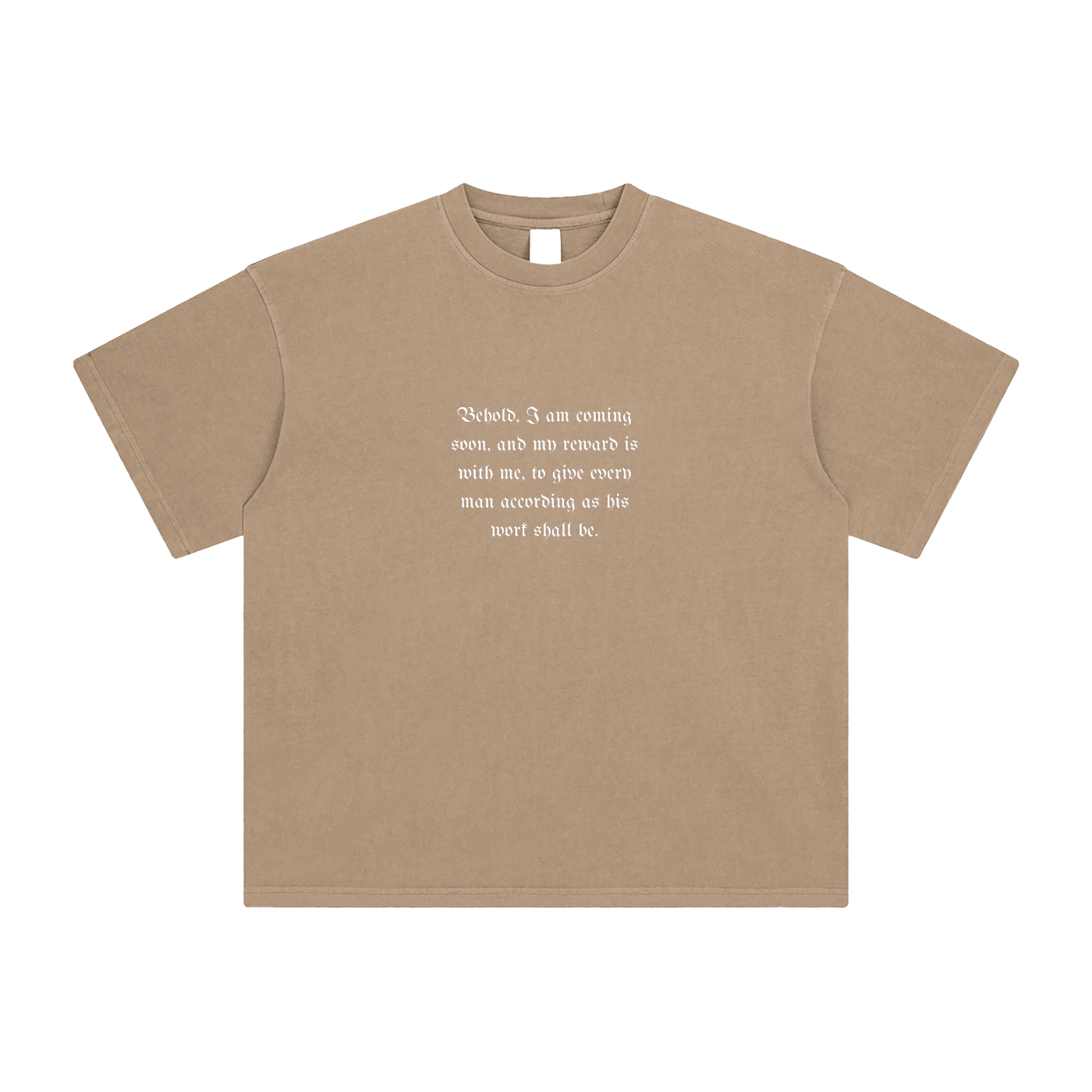 Behold, I Am Coming Soon – Unisex Enzyme-Washed Gothic Cross T-Shirt