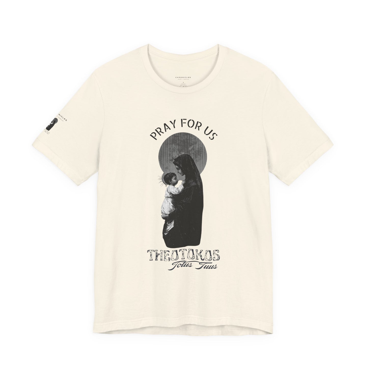 Theotokos Pray for Us – Mary, Mother of God Tee | Catholic Women’s Marian Prayer Shirt | Blessed Virgin Mary Devotion Apparel