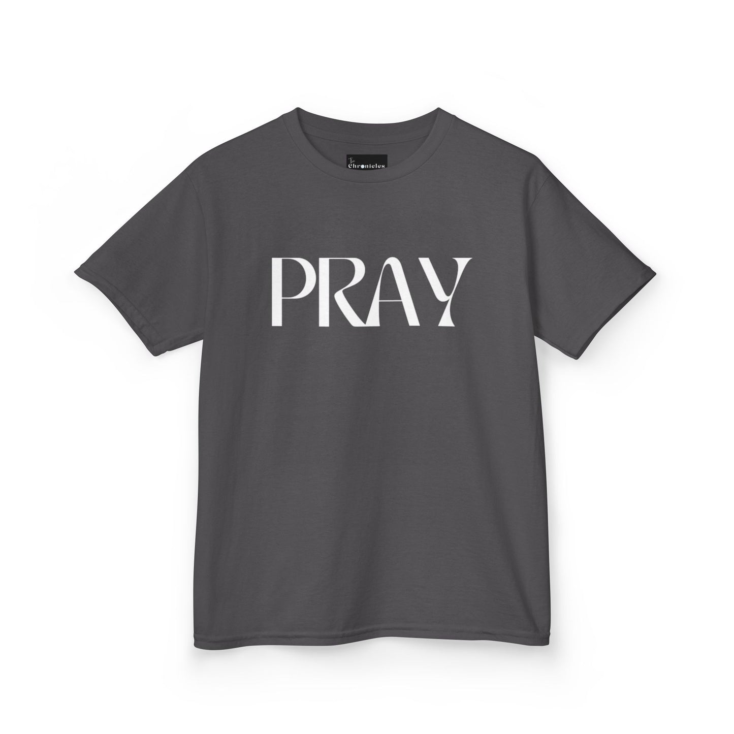 "Pray" Kids T-Shirt | Unisex Heavy Cotton™ Tee | Christian Children's Apparel | Faith-Based Kids Clothing