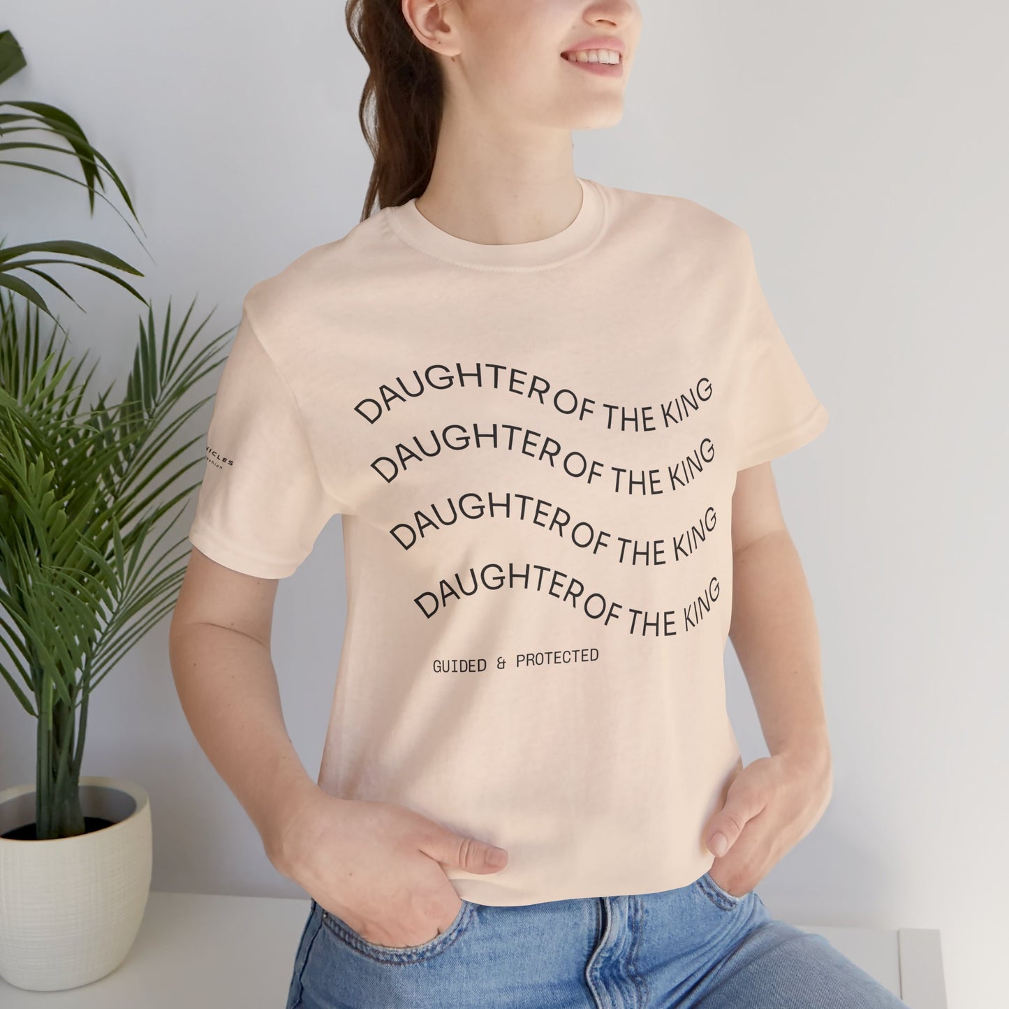 Daughter of the King Tee – Walk in Royal Identity | 1 Peter 2:9 Christian Women’s Shirt | Faith-Inspired Catholic Apparel