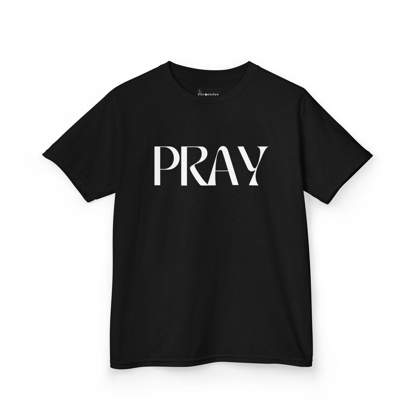 "Pray" Kids T-Shirt | Unisex Heavy Cotton™ Tee | Christian Children's Apparel | Faith-Based Kids Clothing