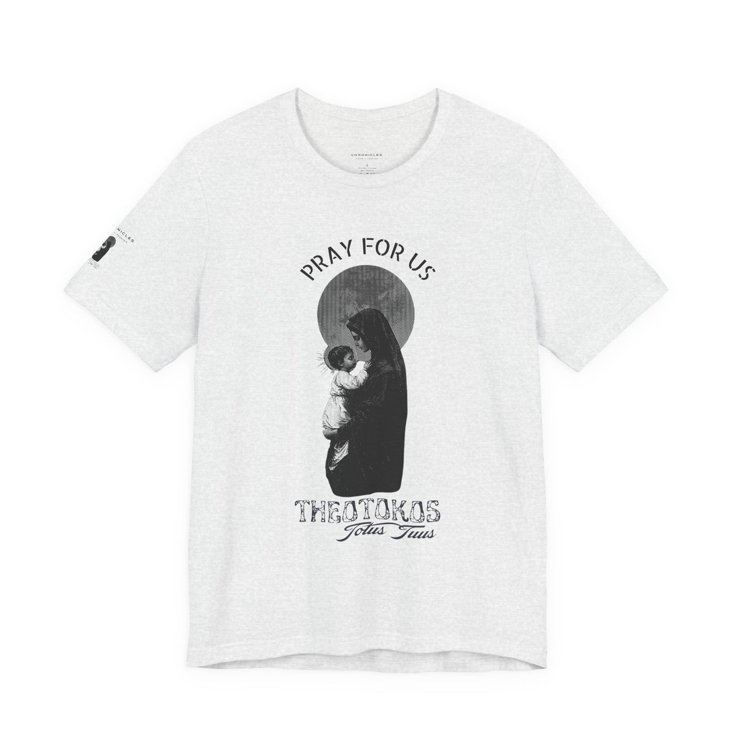 Theotokos Pray for Us – Mary, Mother of God Tee | Catholic Women’s Marian Prayer Shirt | Blessed Virgin Mary Devotion Apparel