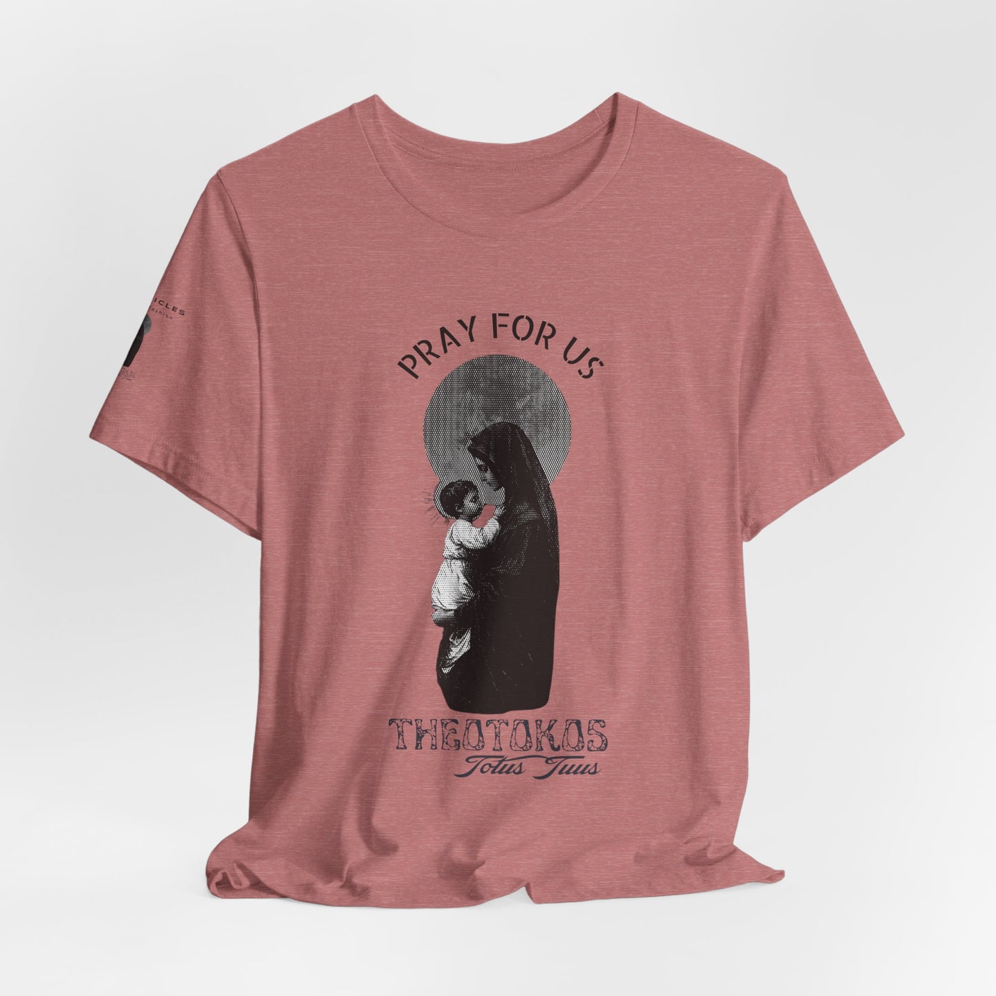 Theotokos Pray for Us – Mary, Mother of God Tee | Catholic Women’s Marian Prayer Shirt | Blessed Virgin Mary Devotion Apparel