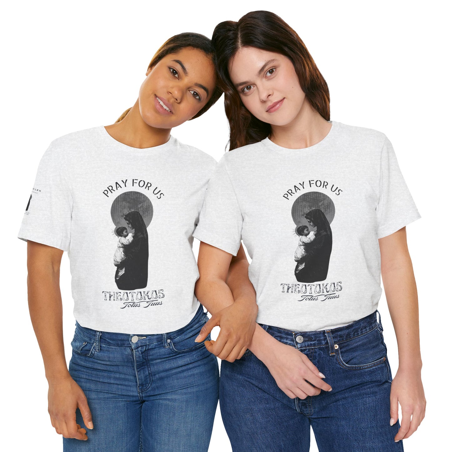 Theotokos Pray for Us – Mary, Mother of God Tee | Catholic Women’s Marian Prayer Shirt | Blessed Virgin Mary Devotion Apparel