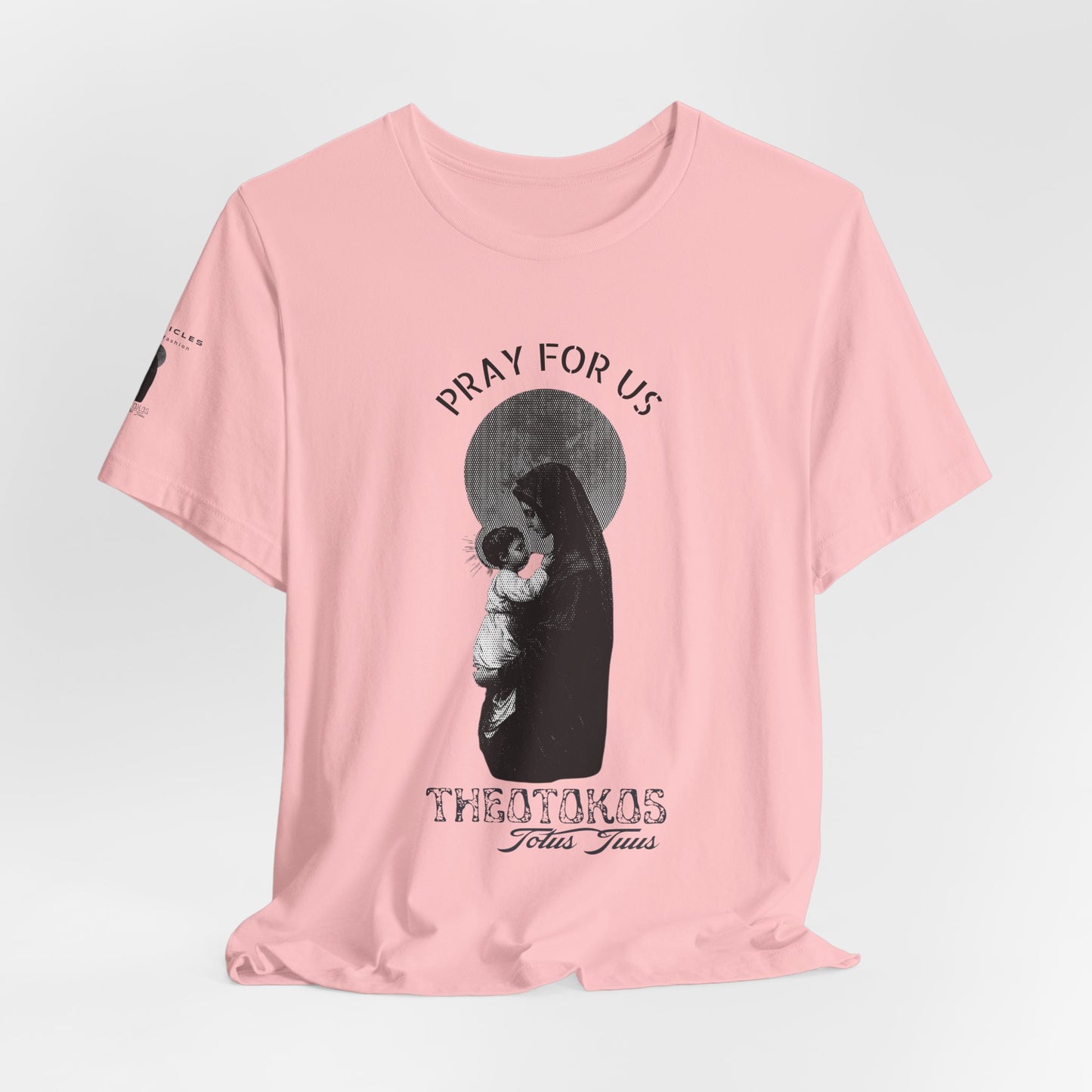 Theotokos Pray for Us – Mary, Mother of God Tee | Catholic Women’s Marian Prayer Shirt | Blessed Virgin Mary Devotion Apparel
