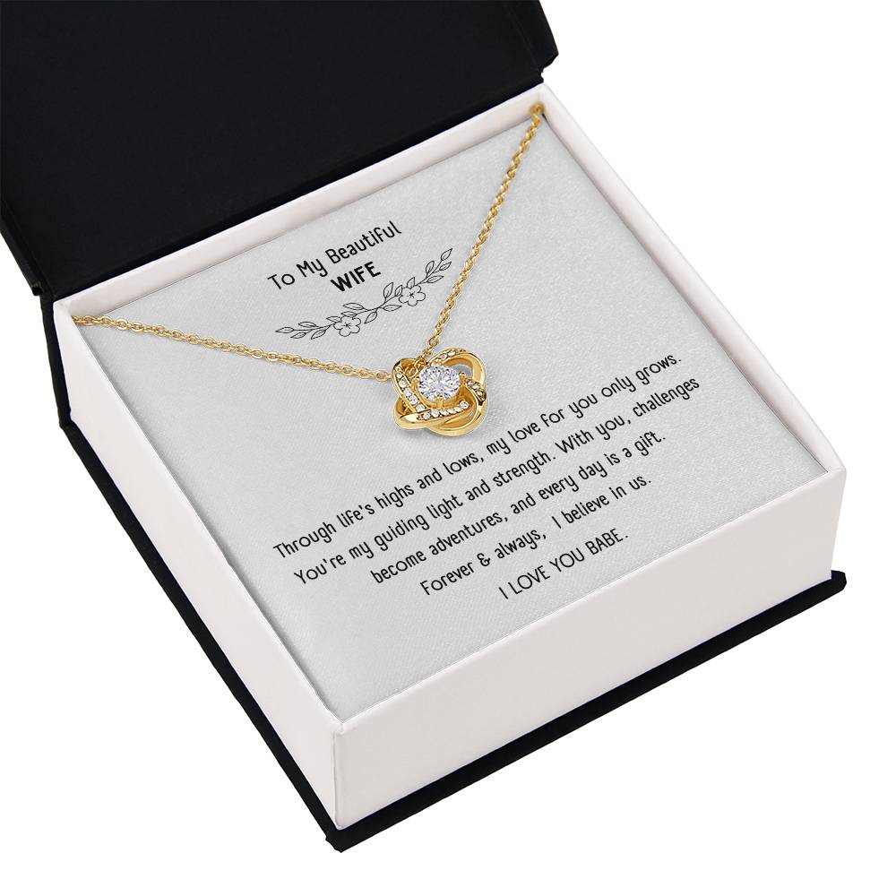 Beautiful Necklace with Sentimental Message Card – Romantic Gift Jewelry for Wife
