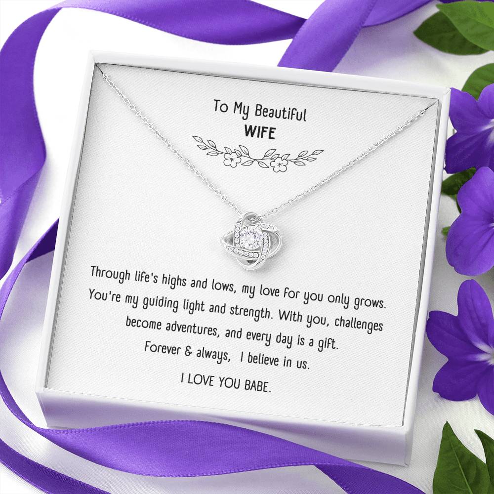 Beautiful Necklace with Sentimental Message Card – Romantic Gift Jewelry for Wife