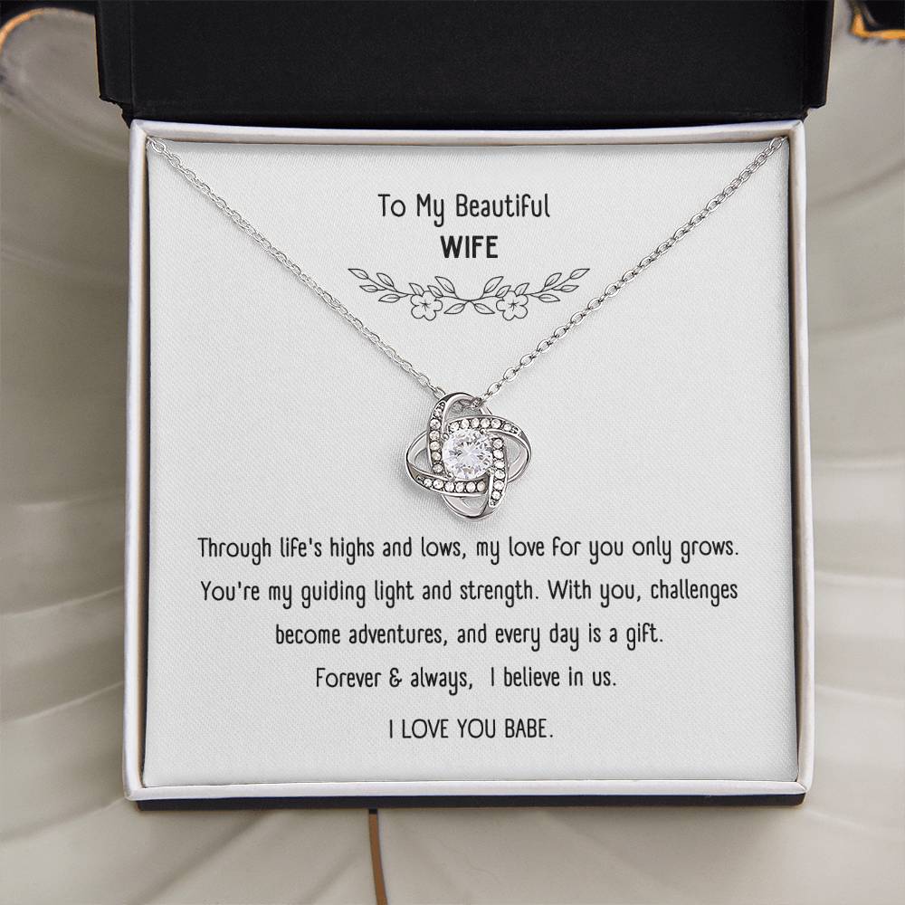 Beautiful Necklace with Sentimental Message Card – Romantic Gift Jewelry for Wife