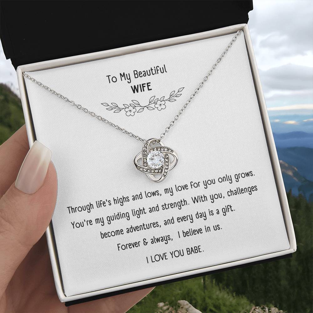 Beautiful Necklace with Sentimental Message Card – Romantic Gift Jewelry for Wife