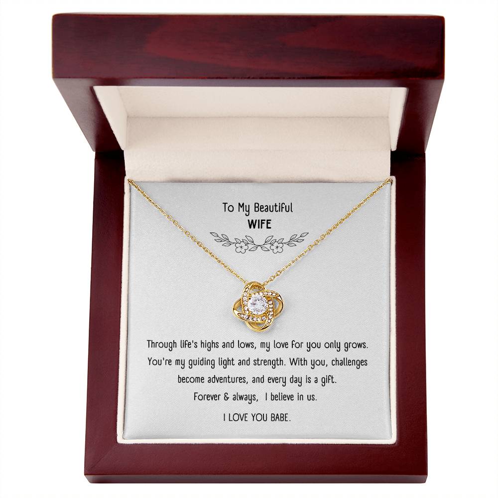 Beautiful Necklace with Sentimental Message Card – Romantic Gift Jewelry for Wife
