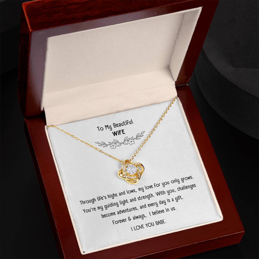 Beautiful Necklace with Sentimental Message Card – Romantic Gift Jewelry for Wife