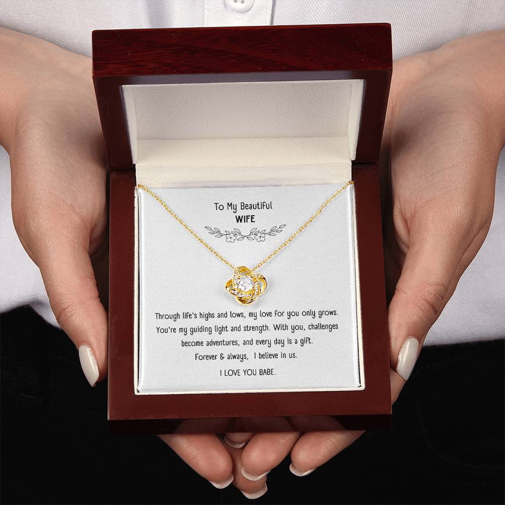 Beautiful Necklace with Sentimental Message Card – Romantic Gift Jewelry for Wife