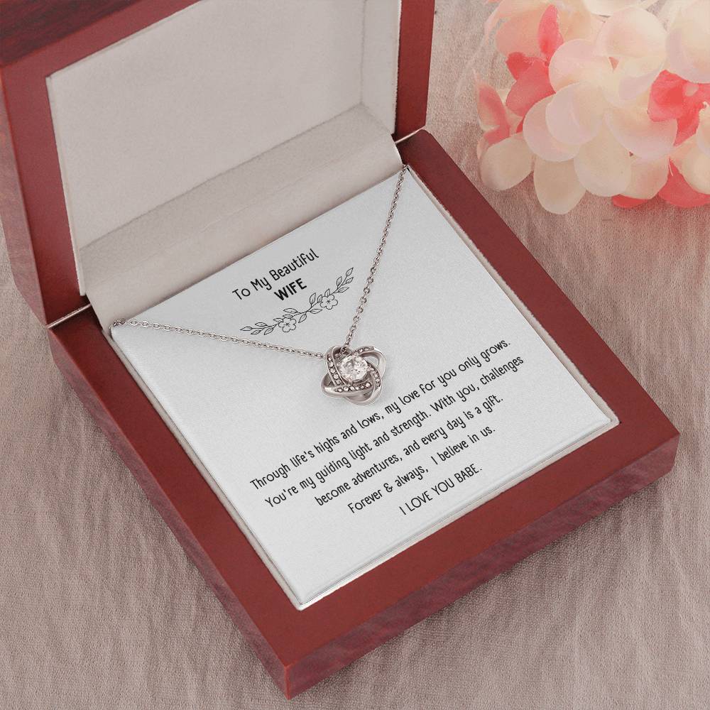 Beautiful Necklace with Sentimental Message Card – Romantic Gift Jewelry for Wife