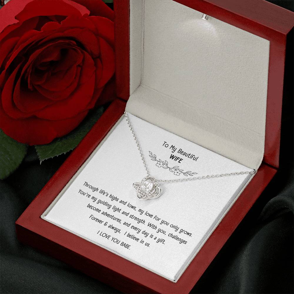 Beautiful Necklace with Sentimental Message Card – Romantic Gift Jewelry for Wife