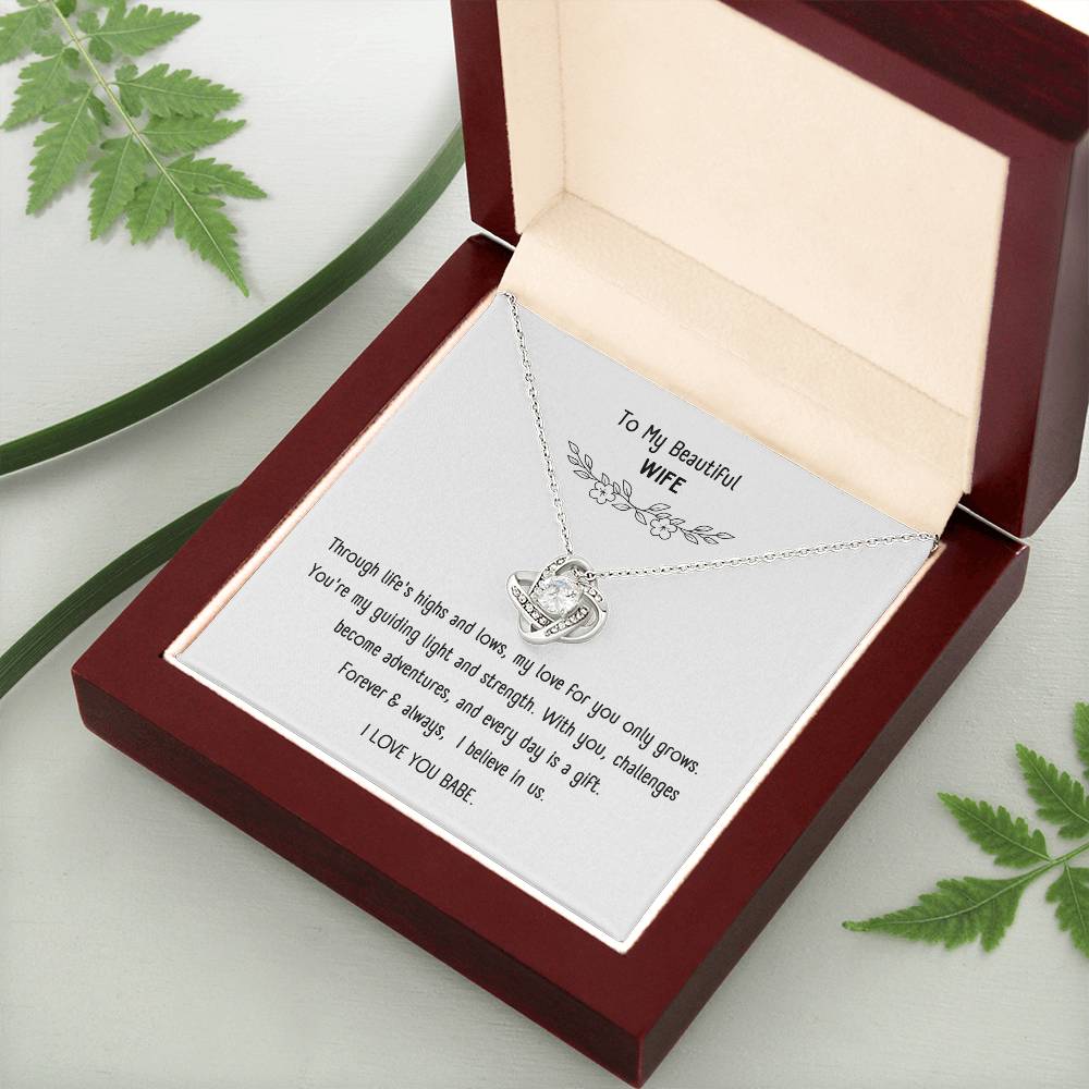 Beautiful Necklace with Sentimental Message Card – Romantic Gift Jewelry for Wife