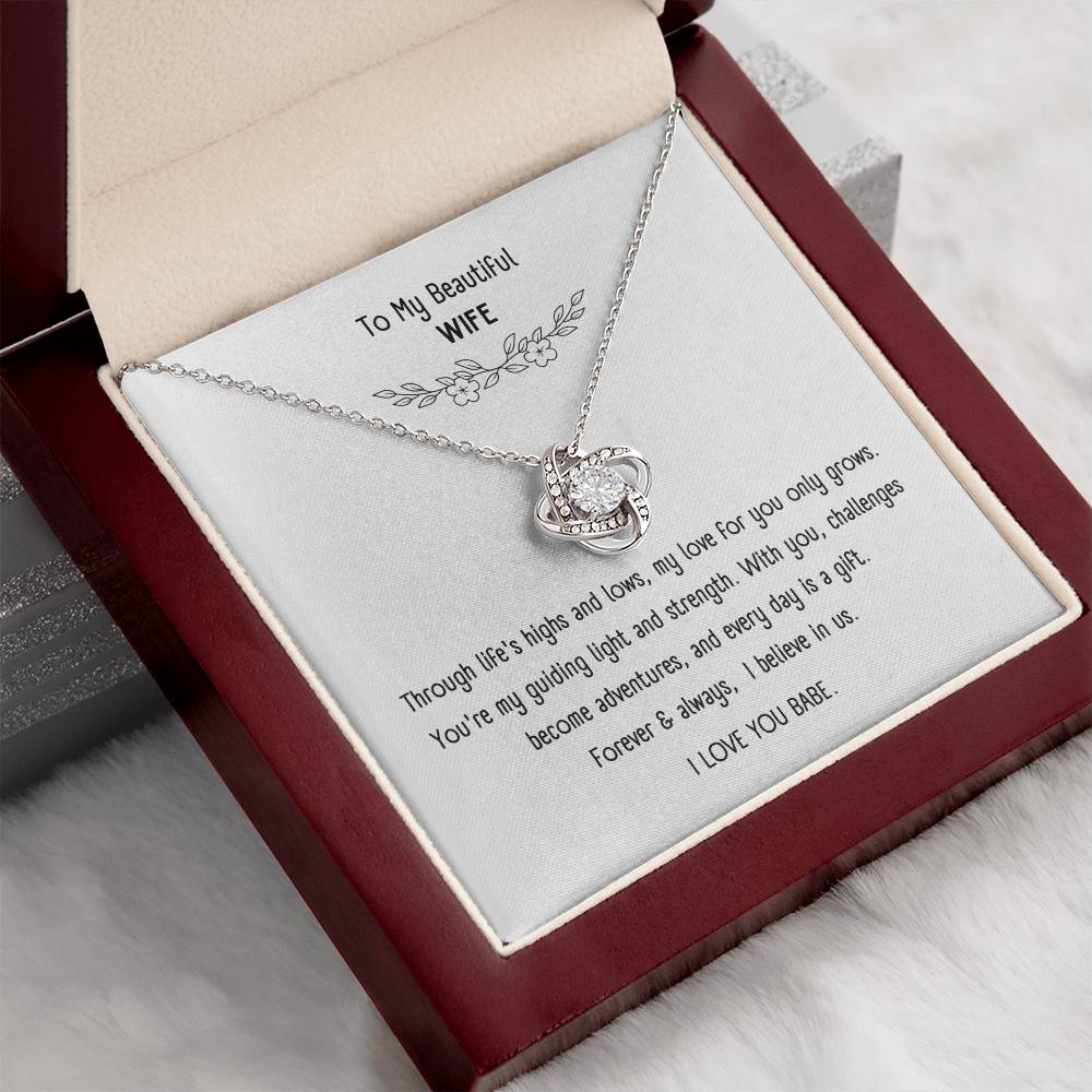 Beautiful Necklace with Sentimental Message Card – Romantic Gift Jewelry for Wife