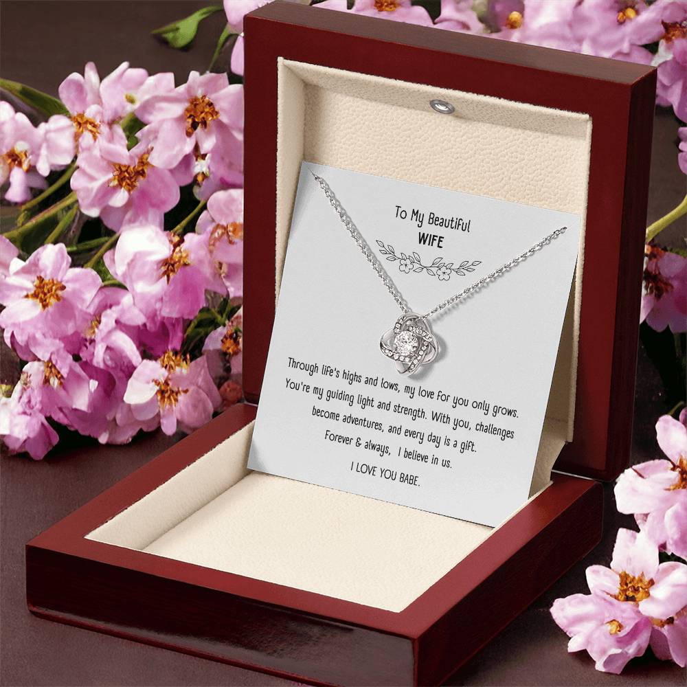 Beautiful Necklace with Sentimental Message Card – Romantic Gift Jewelry for Wife