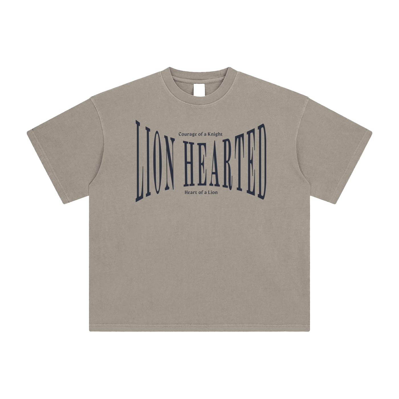Lion Hearted- Leader of the Family- Men's Enzyme Washed Christian T-Shirt