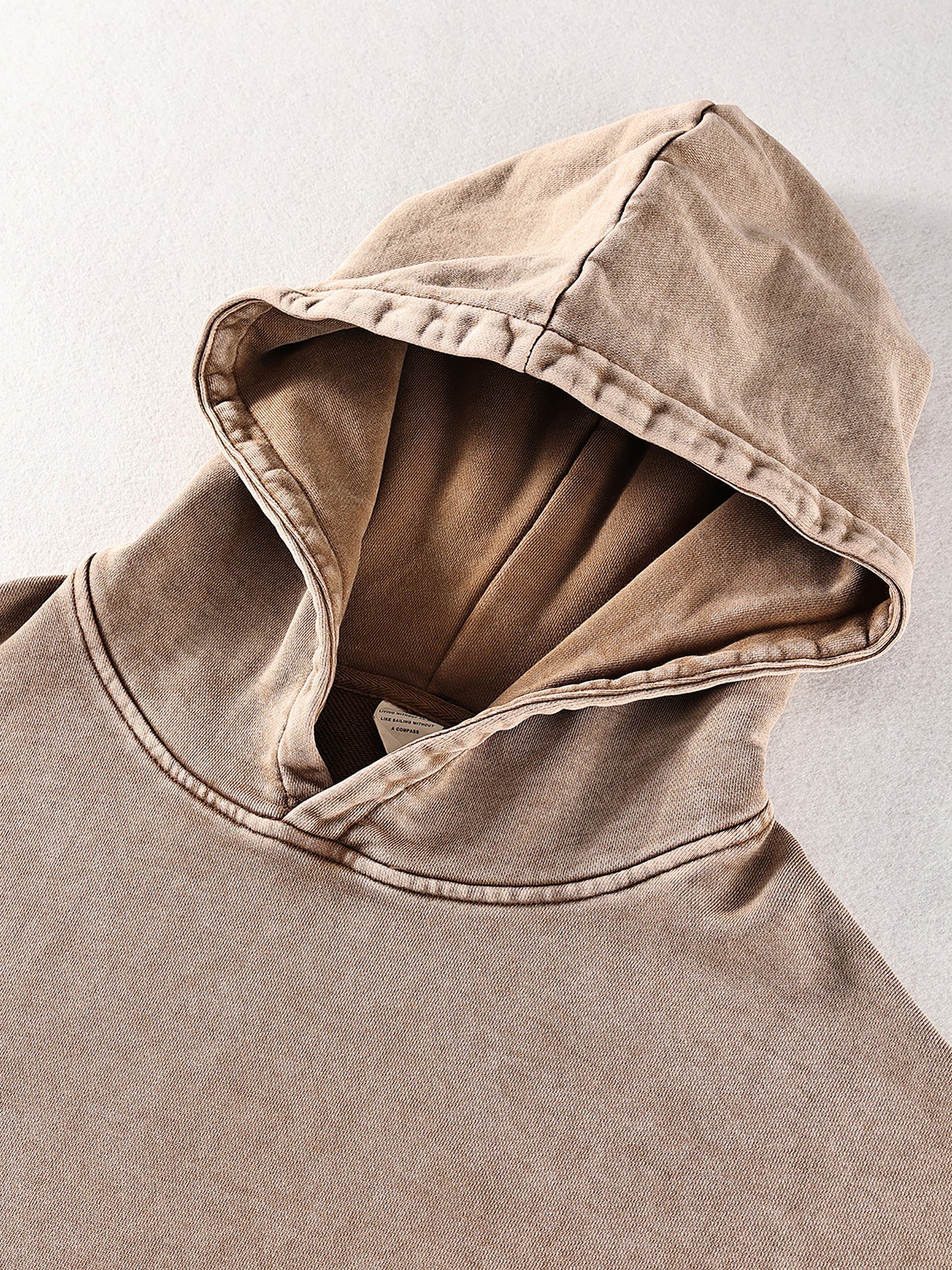 “Kingdom Minded” Snow-Washed Heavy Cotton Hoodie — Faith Streetwear for the Bold