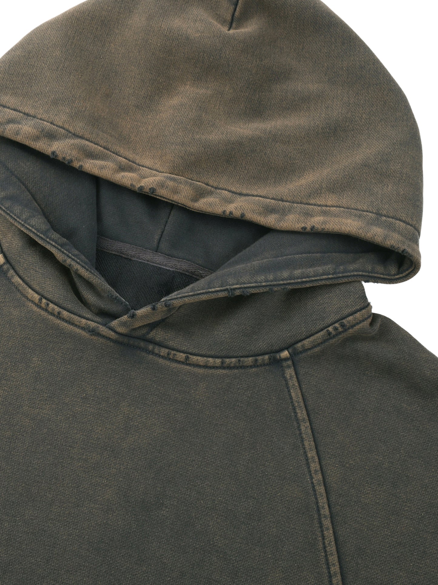 Vintage Washed Frayed-Hem Hoodie "Light That Saves, Salt That Lasts" - Catholic Scripture Streetwear - Premium Faith Apparel