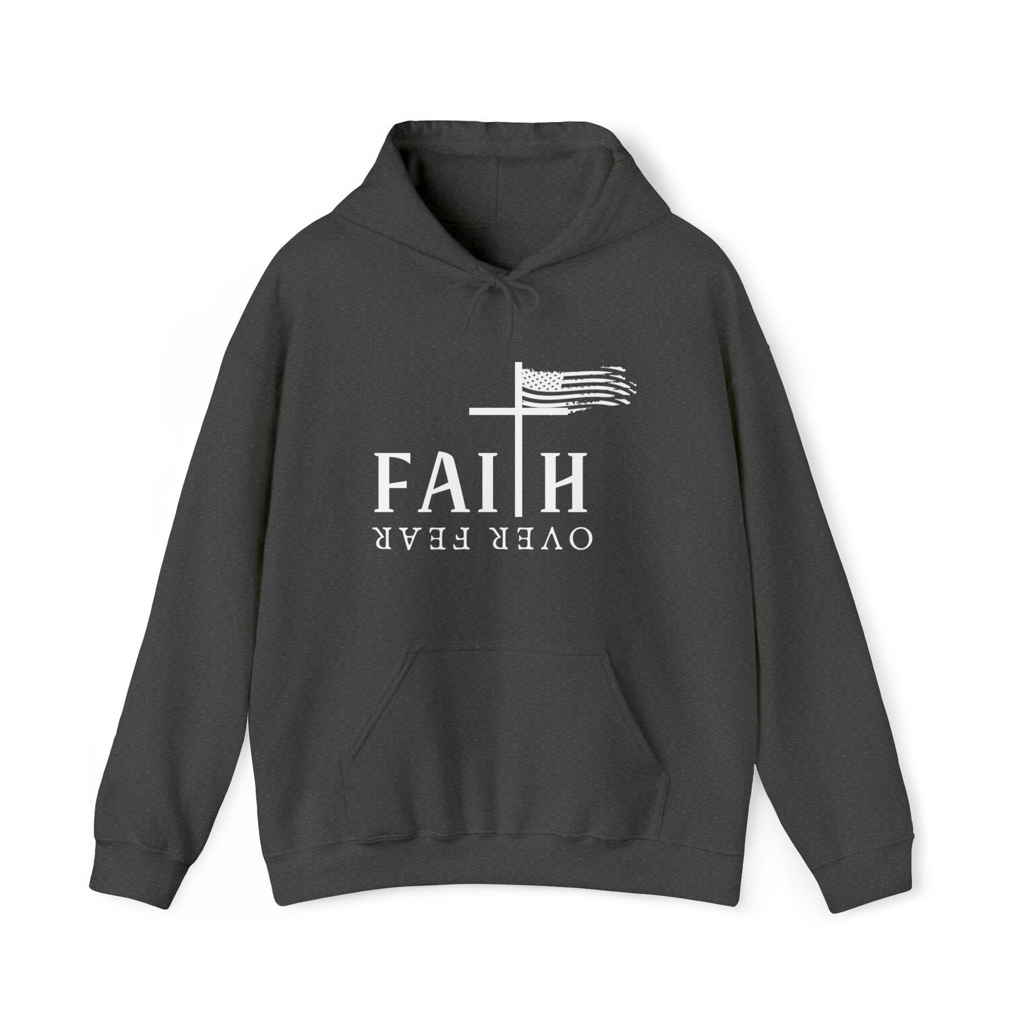 Faith Over Fear: Unisex Heavy Blend⢠Inspirational Christian Hoodie"