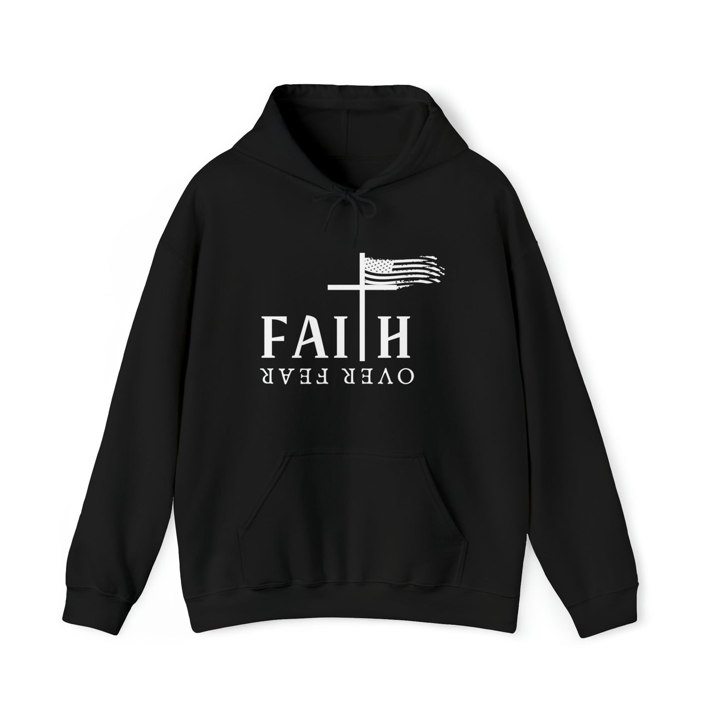 Faith Over Fear: Unisex Heavy Blend⢠Inspirational Christian Hoodie"