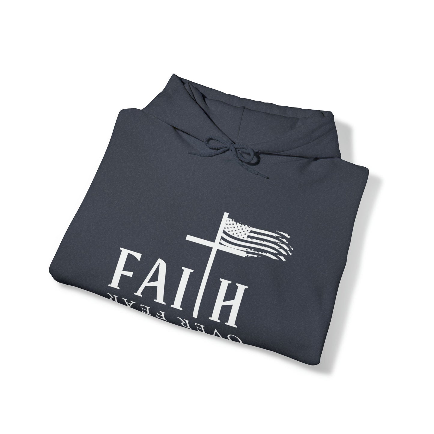 Faith Over Fear: Unisex Heavy Blend⢠Inspirational Christian Hoodie"