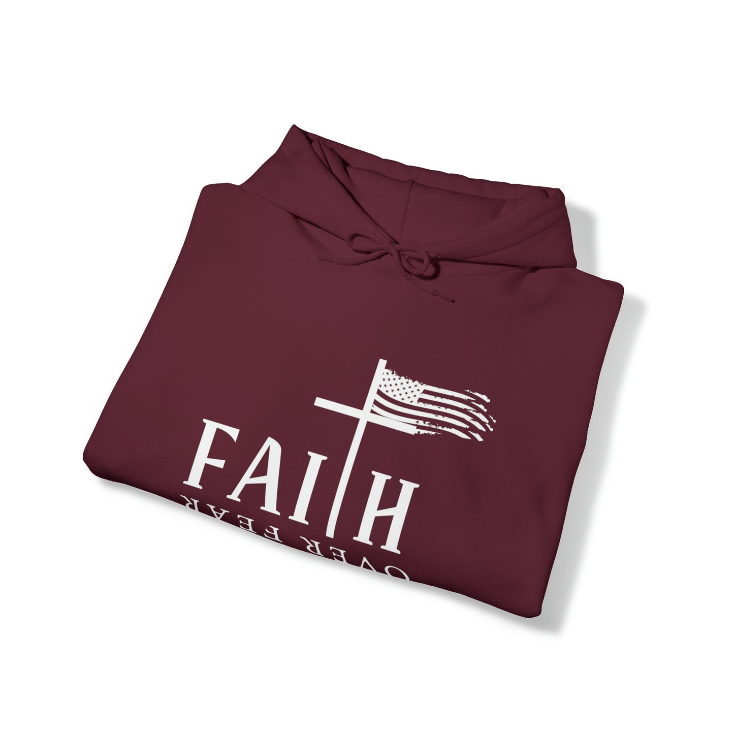 Faith Over Fear: Unisex Heavy Blend⢠Inspirational Christian Hoodie"