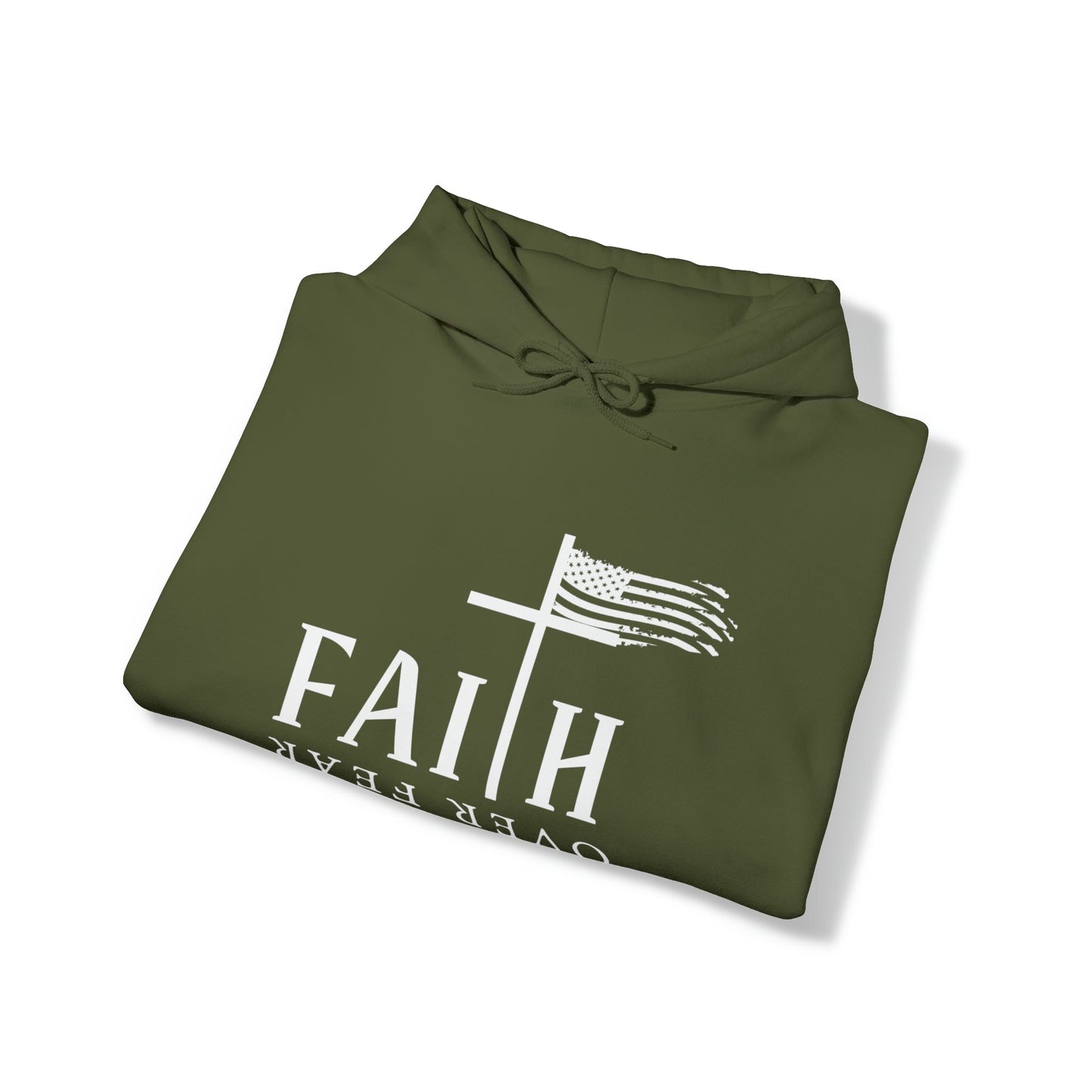Faith Over Fear: Unisex Heavy Blend⢠Inspirational Christian Hoodie"
