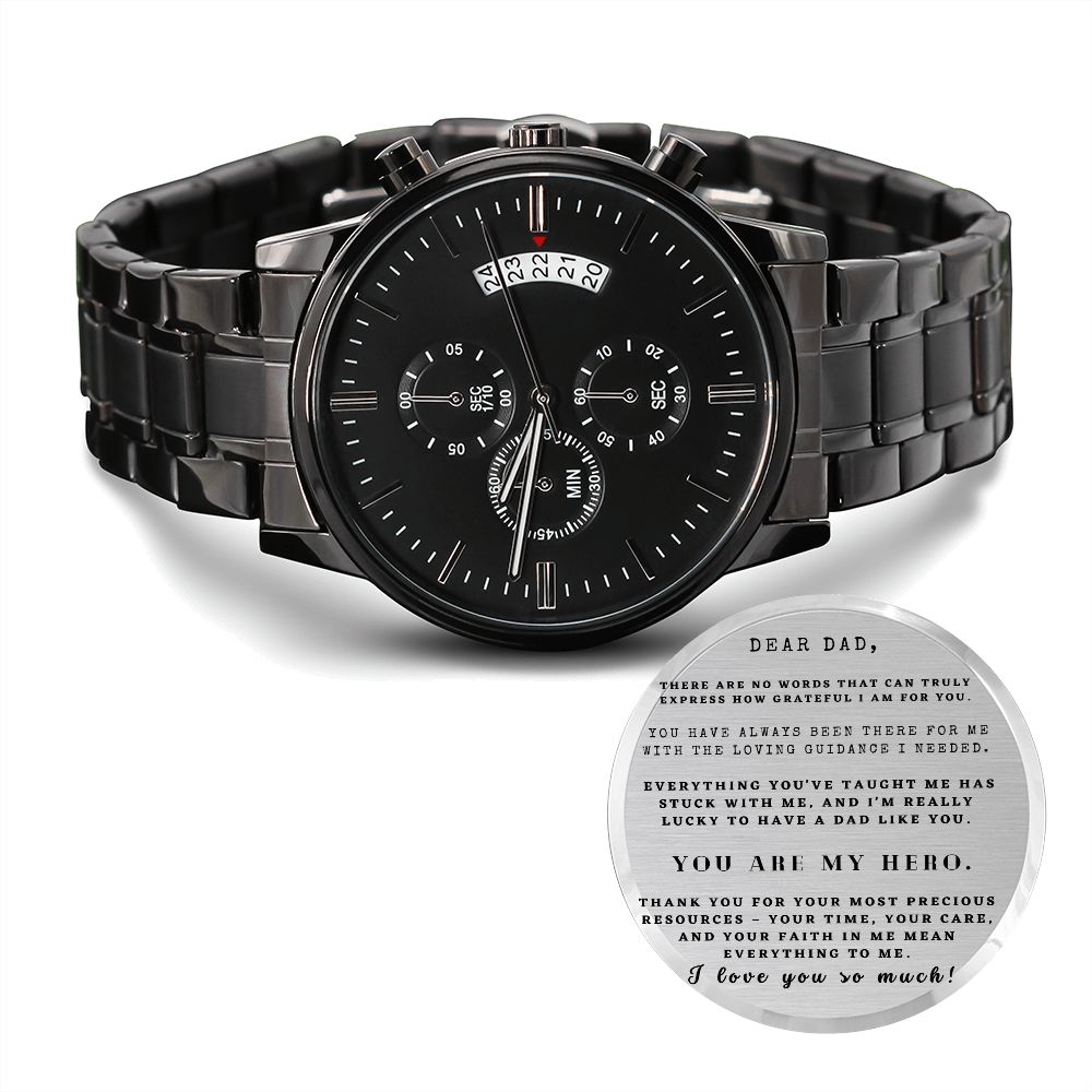 You Are My Hero | Engraved Watch for My Dad