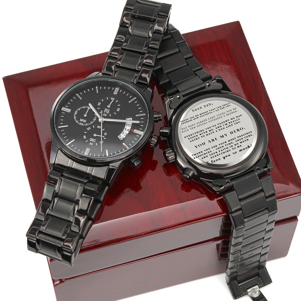 You Are My Hero | Engraved Watch for My Dad