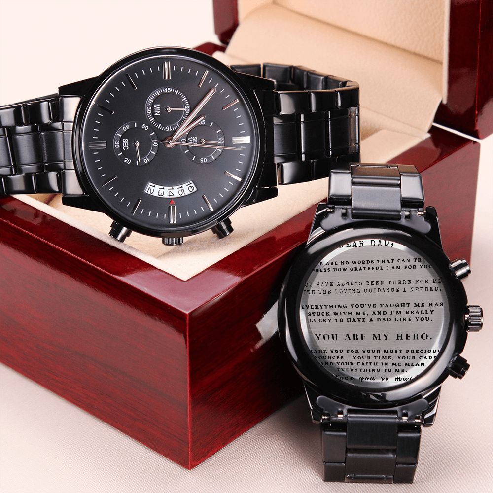 You Are My Hero | Engraved Watch for My Dad