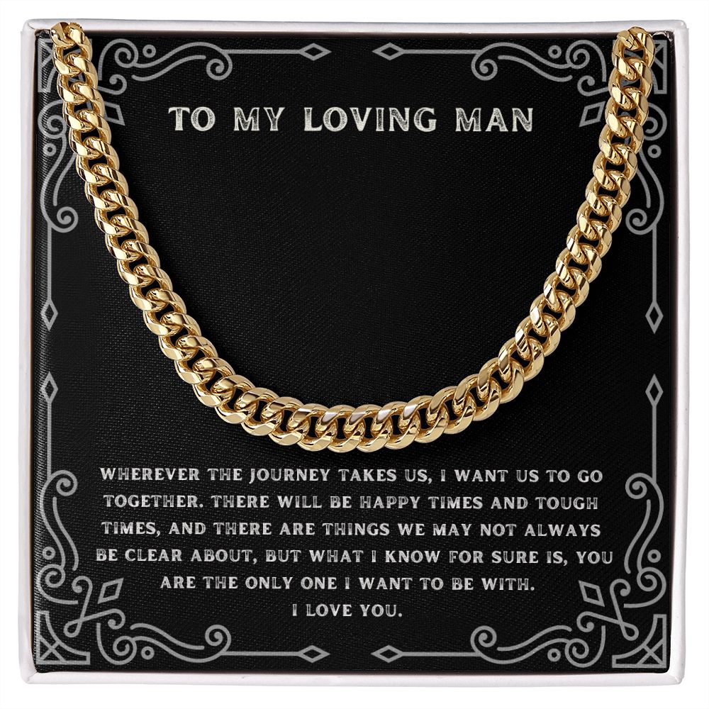 Masculine Message Card Jewelry | Gift For My Man