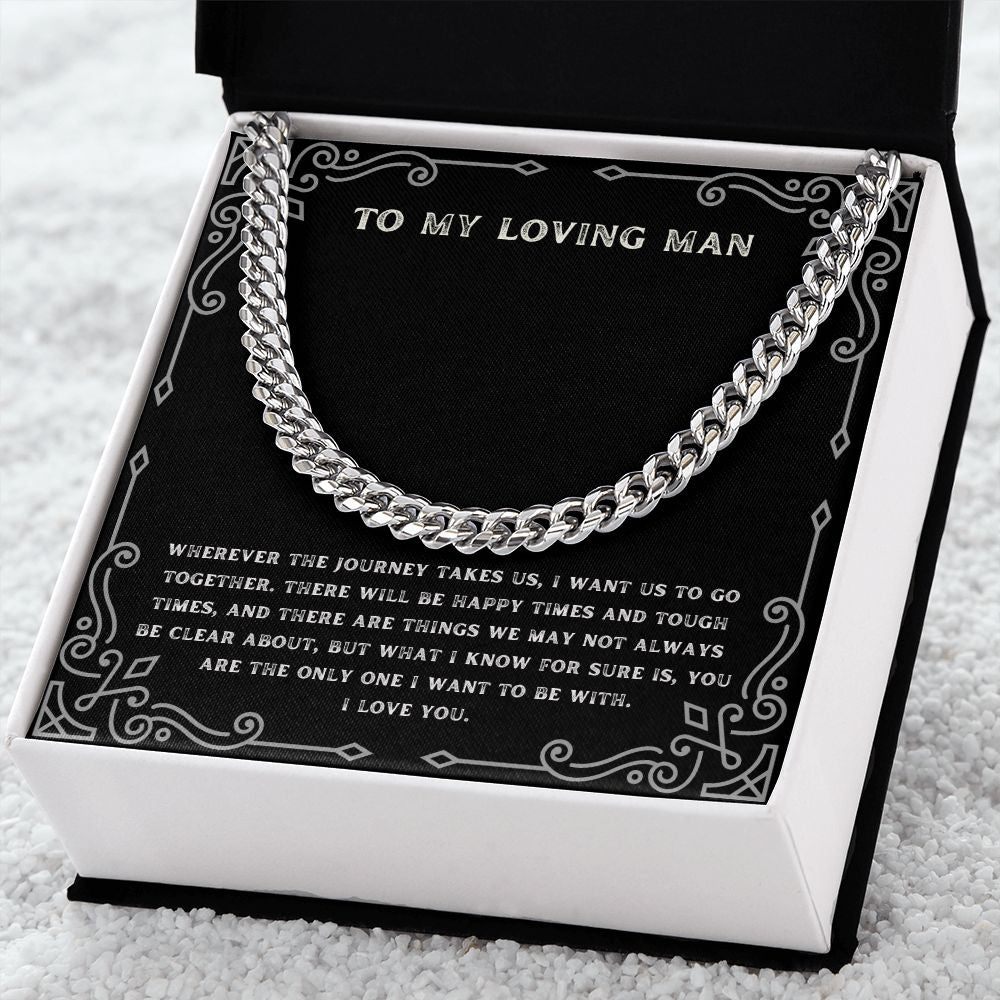 Masculine Message Card Jewelry | Gift For My Man