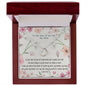 For My Wife Heart Necklace in a mahagony box