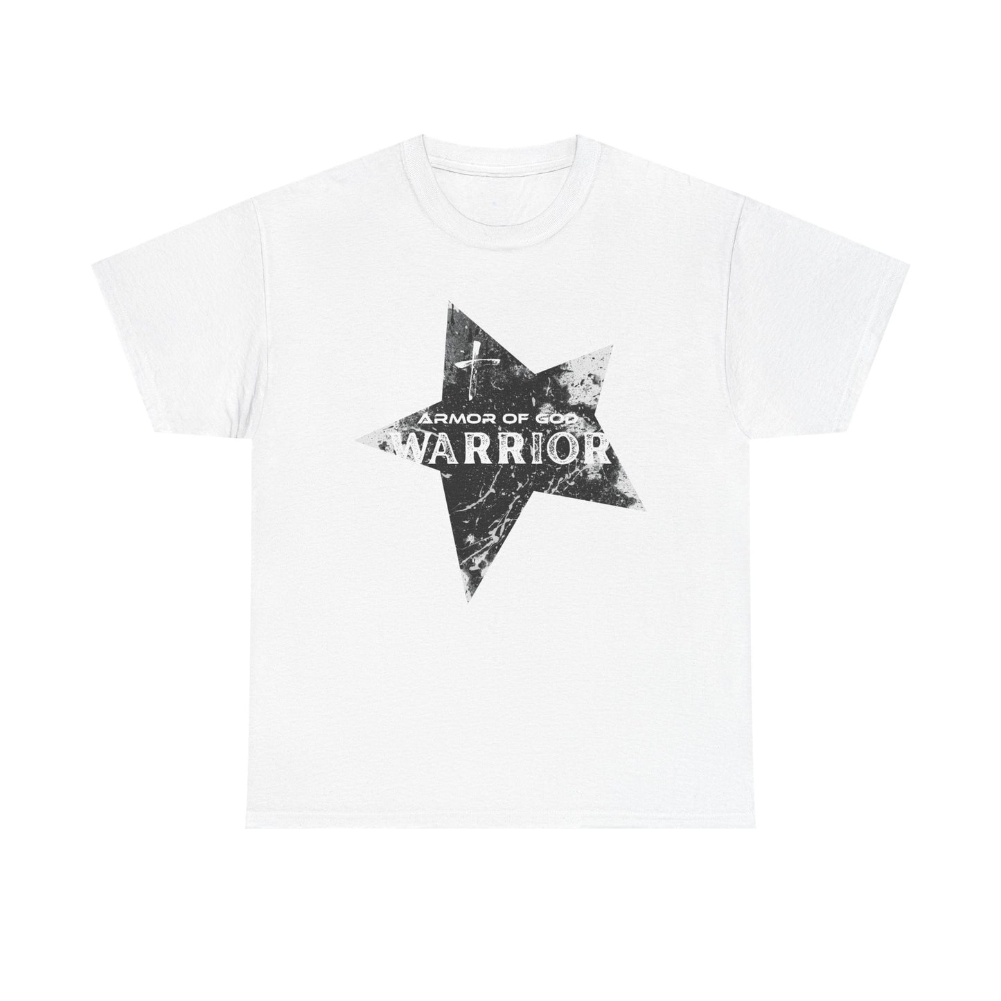 Armor of God Warrior T-Shirt for Men - Patriotic Christian Macho Tee - Faith & Country Military Style Unisex Heavy Cotton Tee