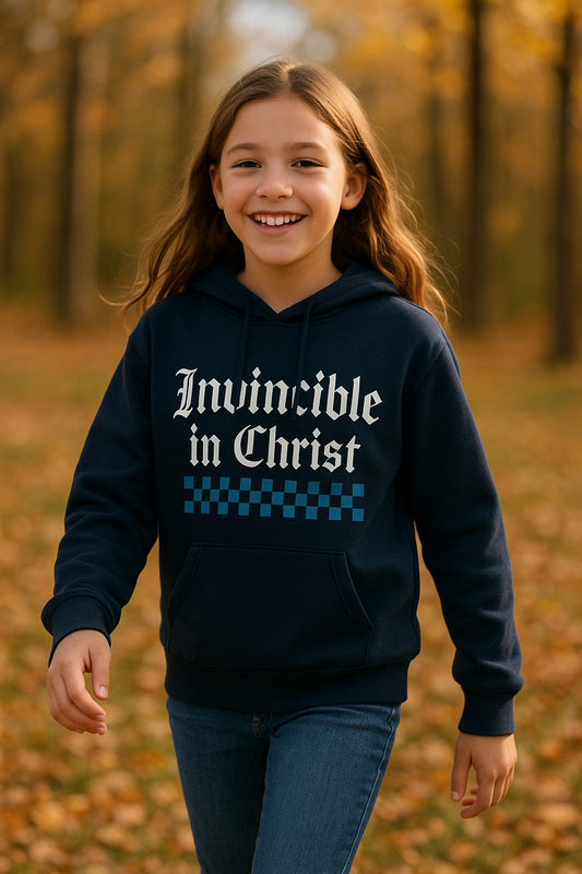 Invincible in Christ Youth Hoodie