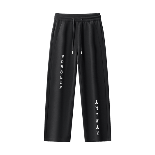 Essential Drawstring Straight-Leg Sweatpants