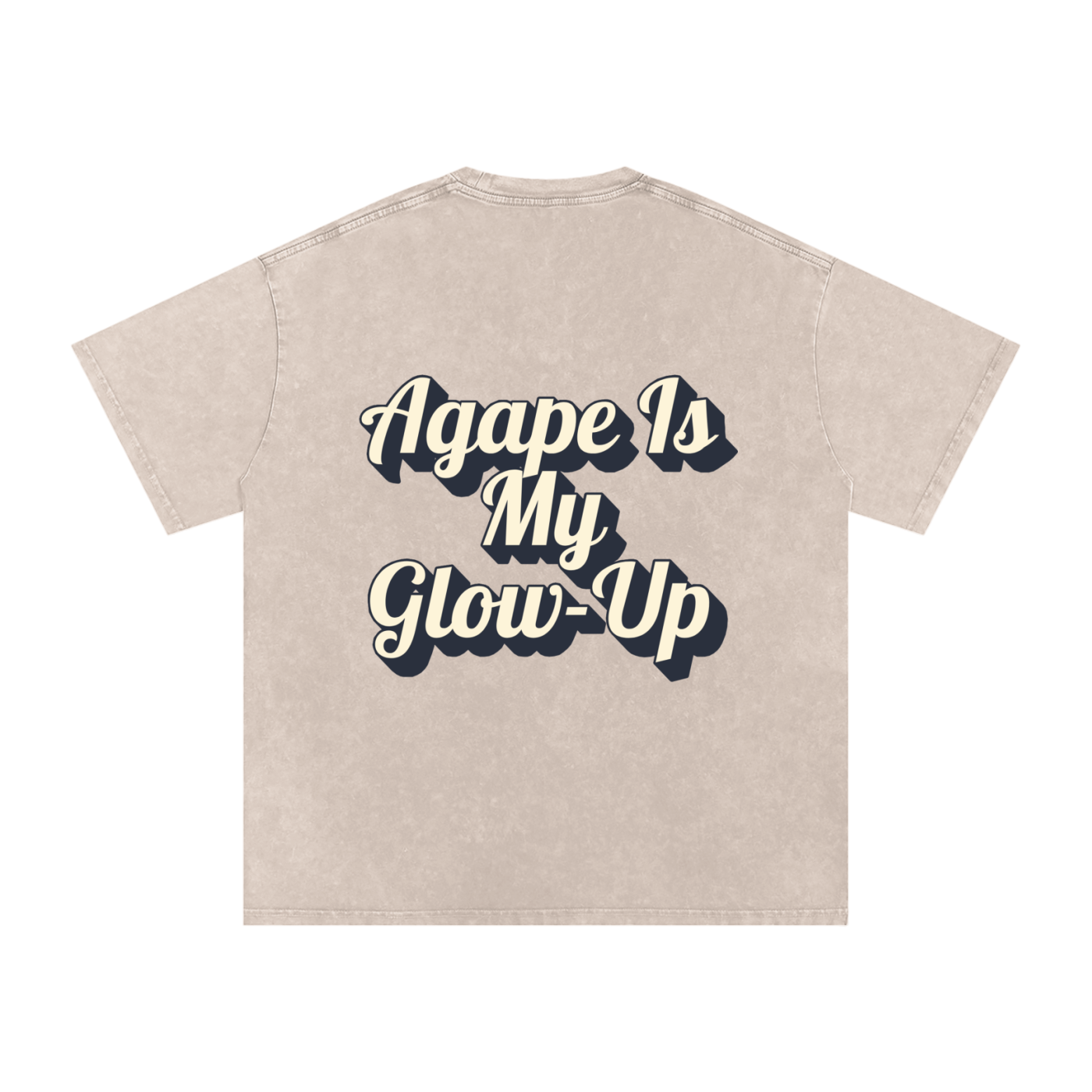 Snow Washed Oversized Cotton T-Shirt